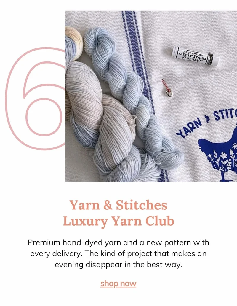 Yarn and Stitches Monthly Luxury Yarn Club