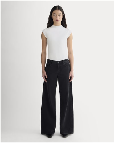 [Image]The Form Funnel-Neck Bodysuit | White