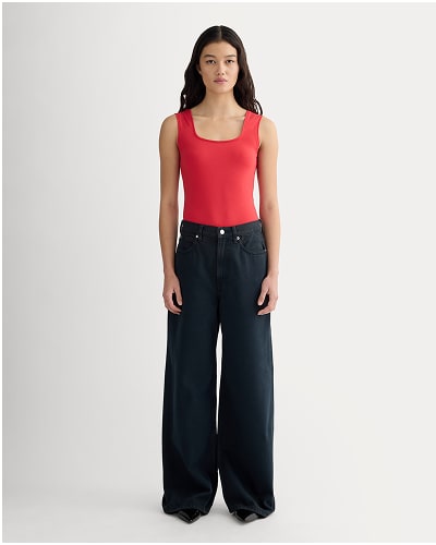 [Image]The Form Square-Neck Bodysuit | Classic Red
