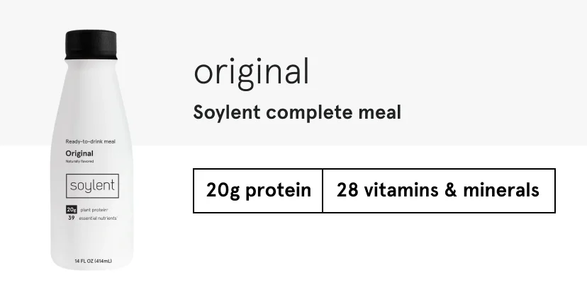Soylent complete meal - creamy chocolate