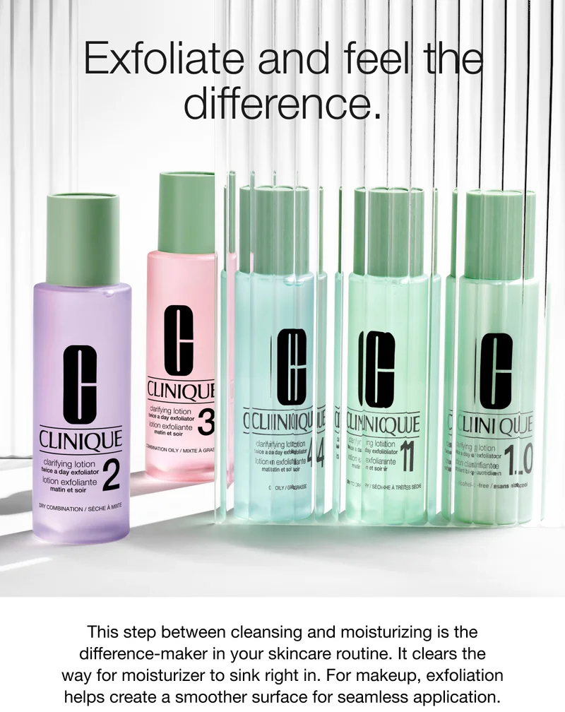 Exfoliate and feel the difference. This step between cleansing and moisturizing is the difference-maker in your skincare routine. It clears the way for moisturizer to sink right in. For makeup, exfoliation helps create a smoother surface for seamless application.