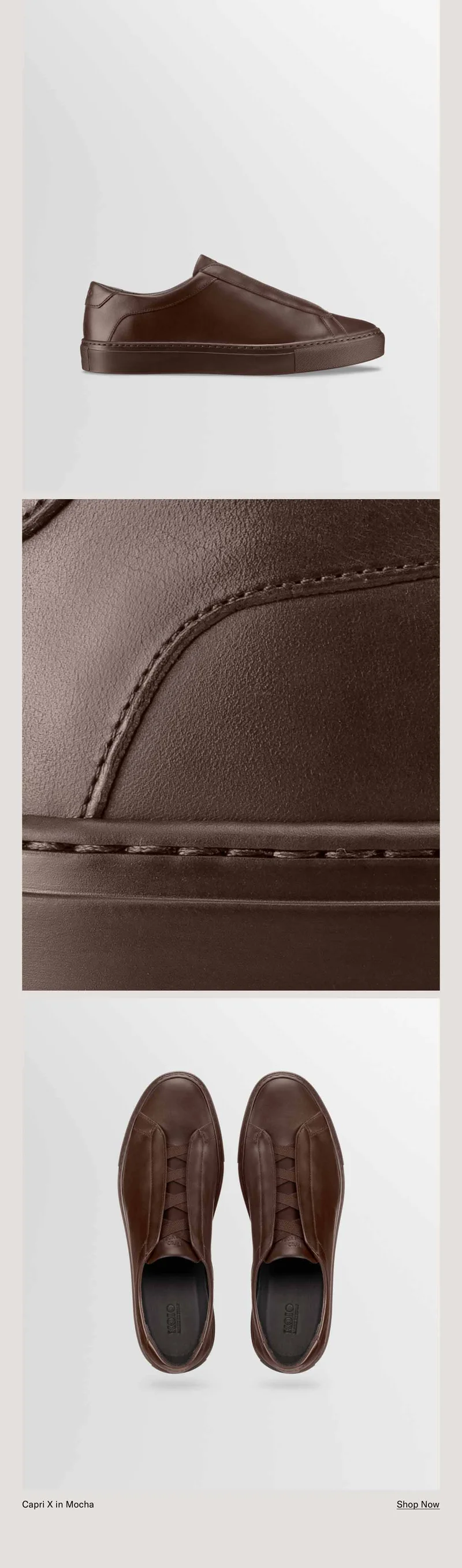 Capri X in Mocha. Shop Now