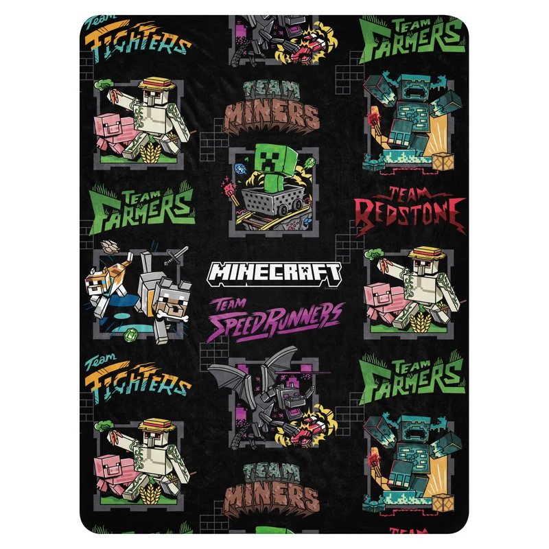 Image of Minecraft Sherpa Blanket Mascot