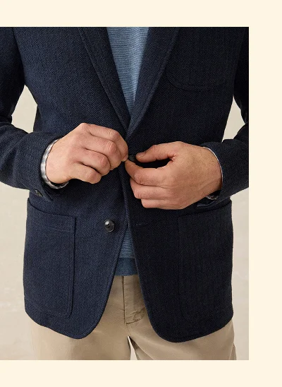 Inlet Herringbone Blazer