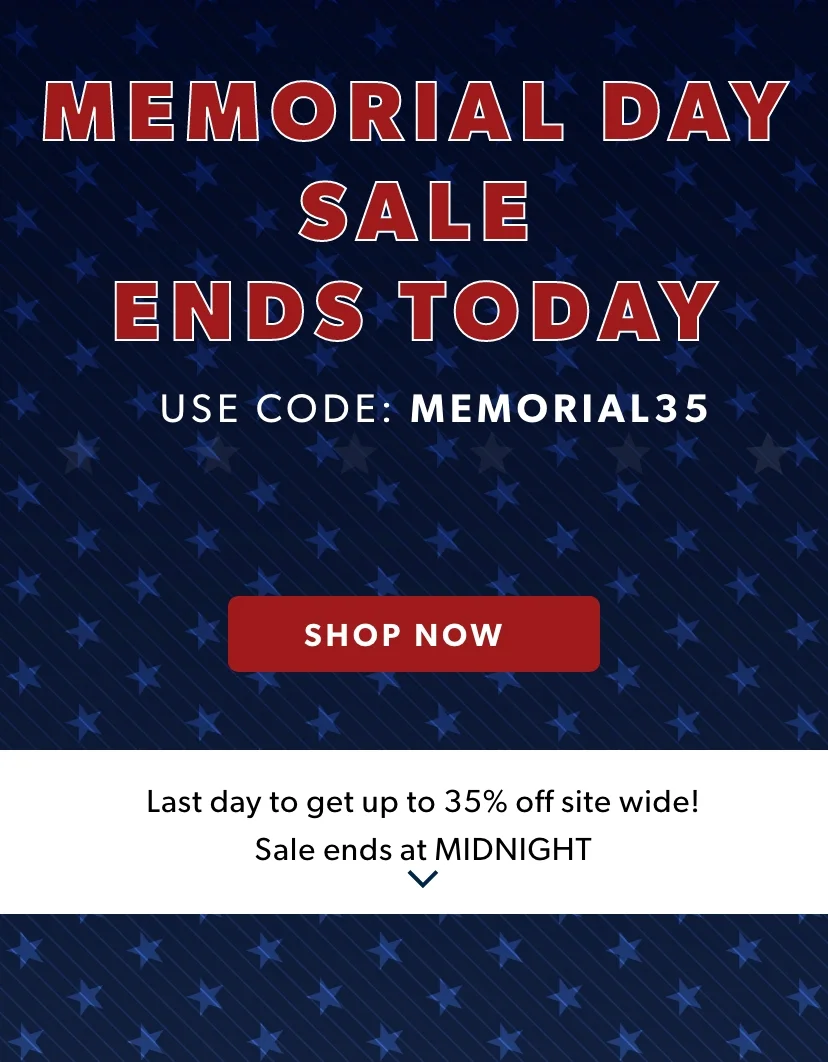 Last Day for Memorial Day Sale! Offer ends at MIDNIGHT Last Day for Memorial Day Sale! Offer ends at MIDNIGHT