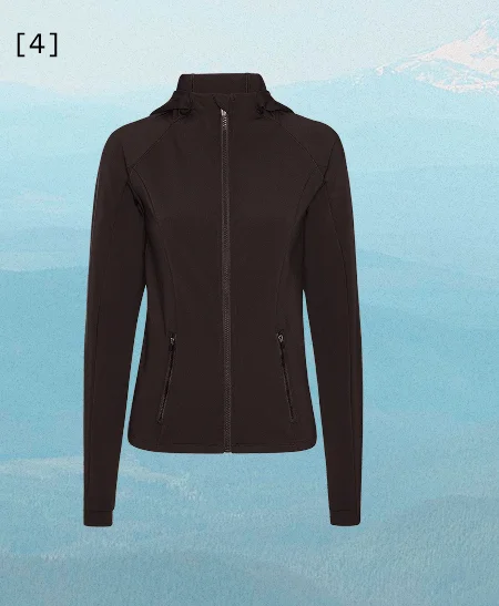Pacer Fleece Full Zip Jacket in Black