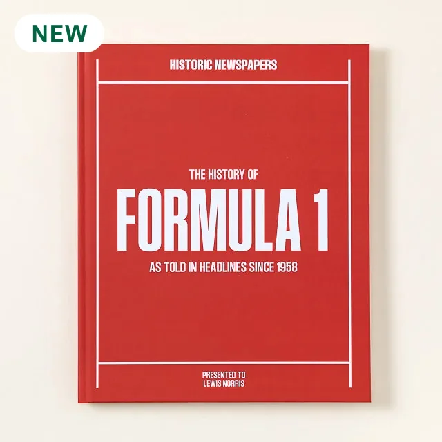 Personalized Formula 1 History Book