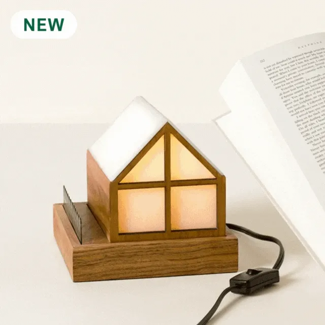 Cozy Cottage Book Stand & Lamp