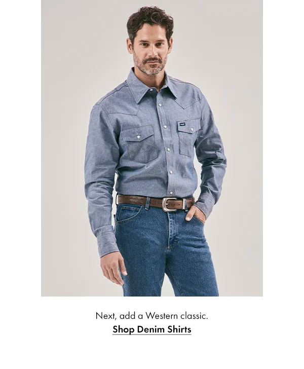 Next, add a Western classic. Shop Denim Shirts