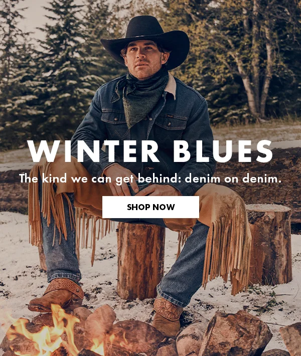 Winter Blues. The kind we can get behind: denim on denim. Shop Now