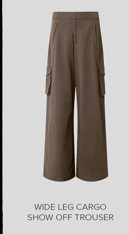 WIDE LEG CARGO SHOW OFF TROUSER