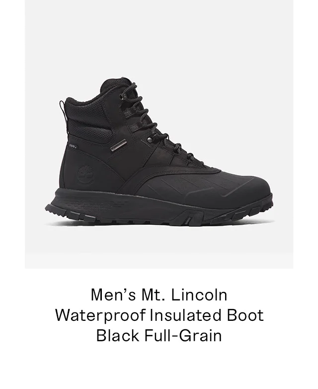 Men's Mt. Lincoln Waterproof Insulated Boot Black Full-Grain