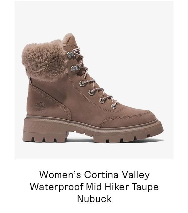 Women's Cortina Valley Waterproof Mid Hiker Taupe Nubuck