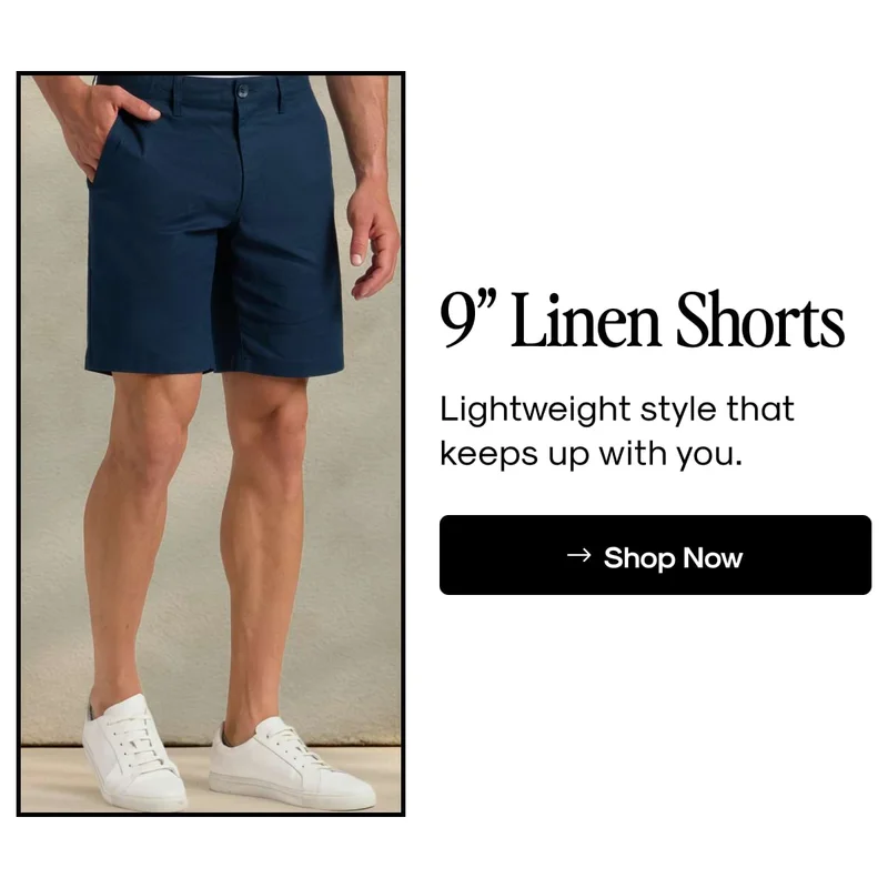 9" Linen Shorts