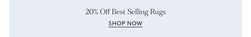 20% Off Best Selling Rugs
