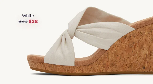Serena Cork White Sandal - Image