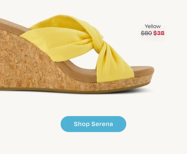 Serena Cork Yellow Sandal - Image