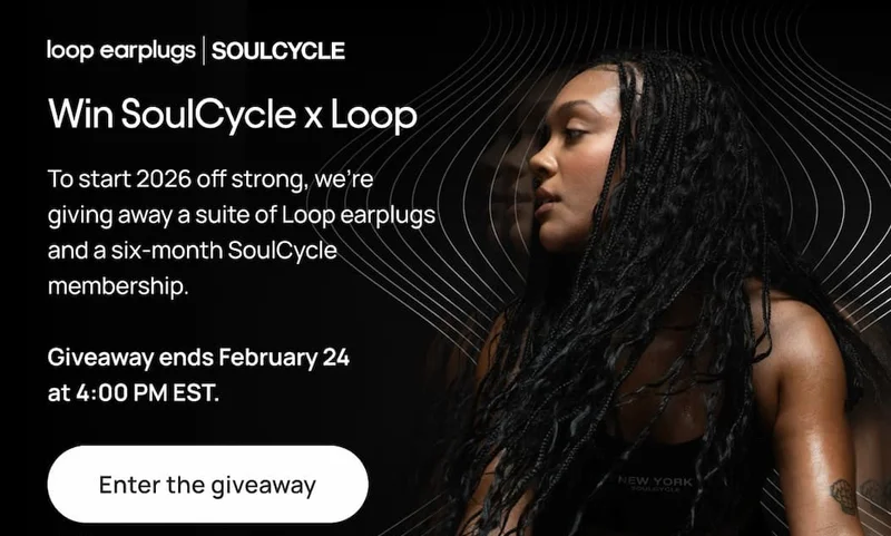 SoulCycle x Loop earplugs giveaway