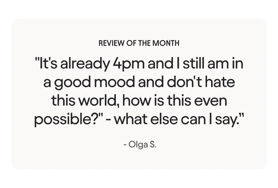Review of the month
