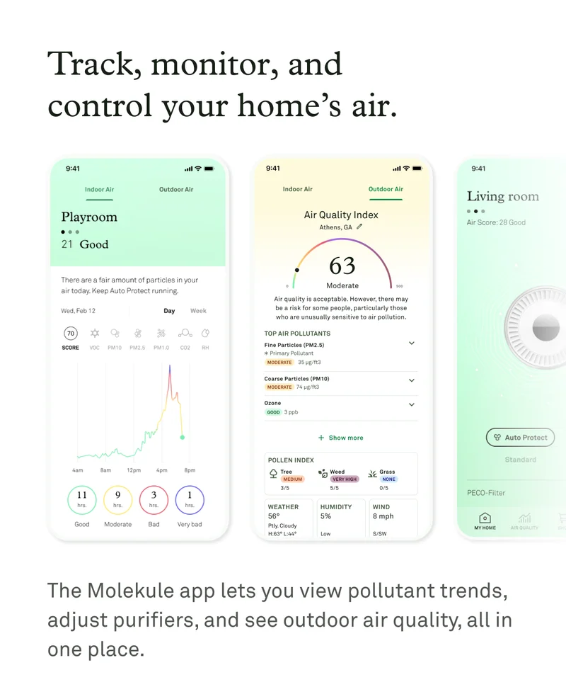 Track, monitor, and control your home's air