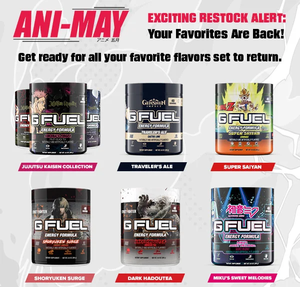 ANIME RESTOCKS ALL MONTH LONG!
