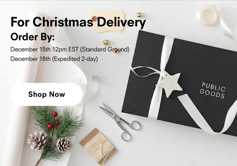 For Christmas delivery order by: Dec 15th 12pm EST (Standard Ground) and Dec 18th (Expedited 2-day)