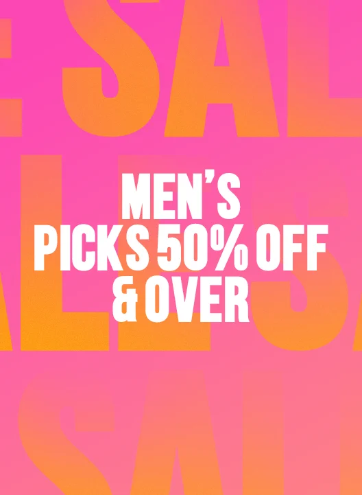 MEN'S PICKS 50% OFF & OVER.