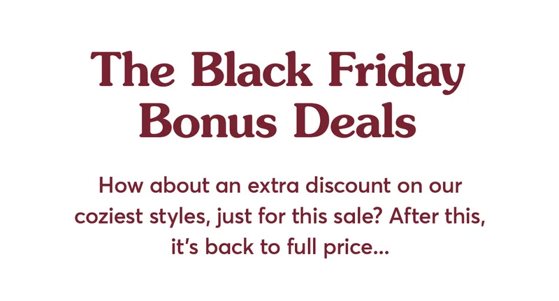 Black Friday Bonus Deals