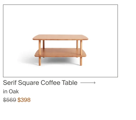 Serif Coffee Table