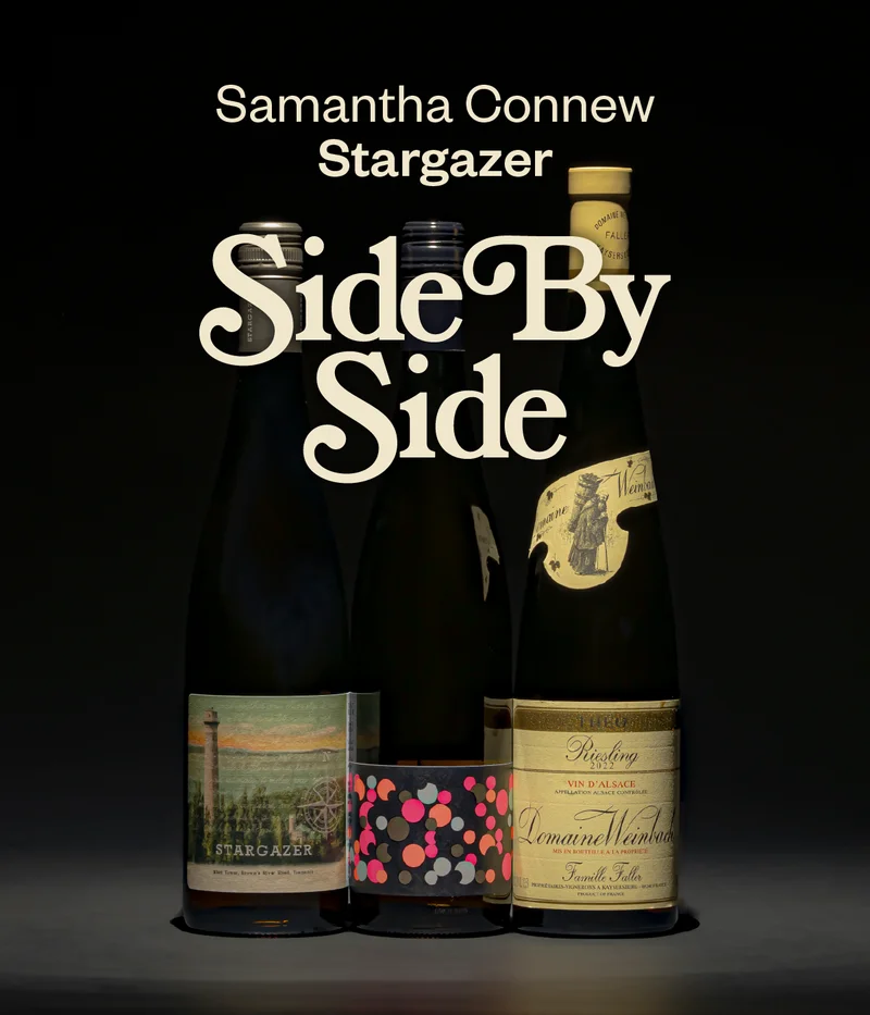 Lineup of Samantha's Side by Side 3-pack on a black background.