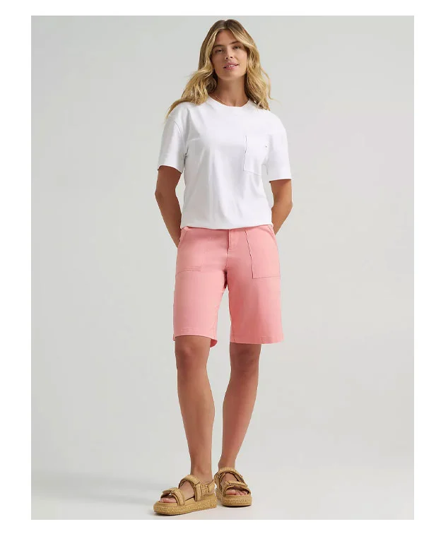 Women's Ultra Lux Comfort with Flex-To-Go Relaxed Fit Utility Bermuda