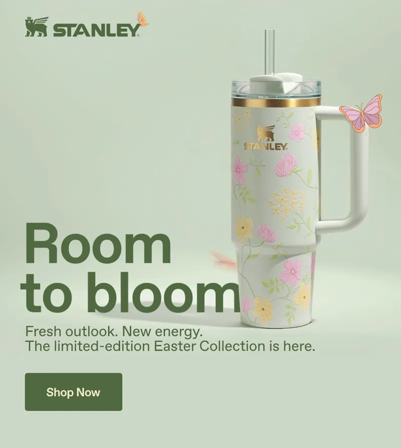 Stanley 1913. Room to bloom. Fresh outlook. New energy. The limited-edition Easter Collection is here. Shop Now.