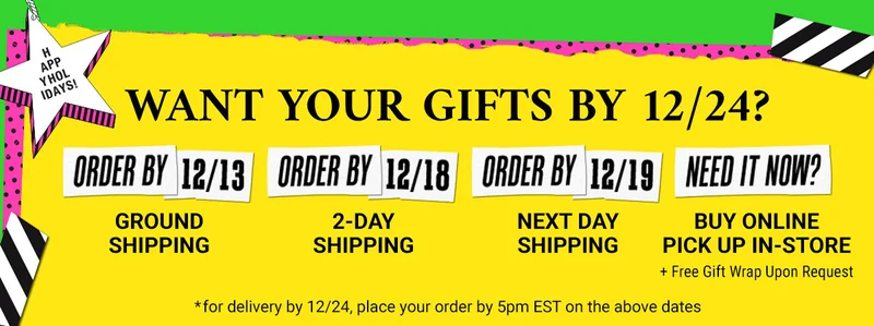 Want Your Gifts By 12/24?