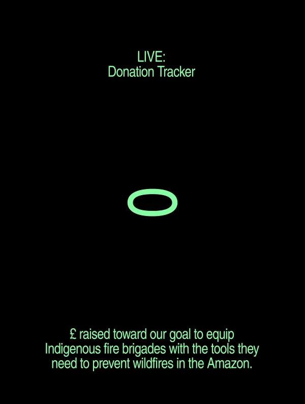 Live : donation tracker