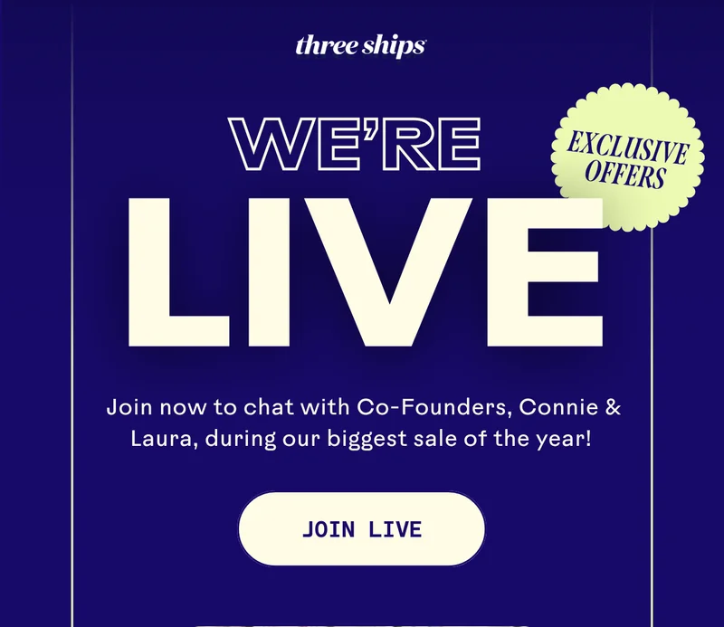 We're LIVE. Join live.
