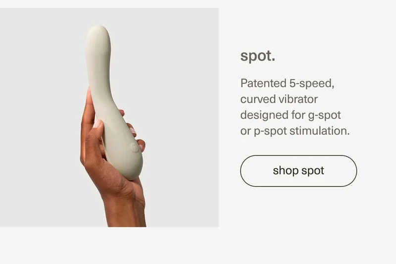spot. | Patented 5-speed, curved vibrator designed for g-spot or p-spot stimulation. | [ shop spot ]