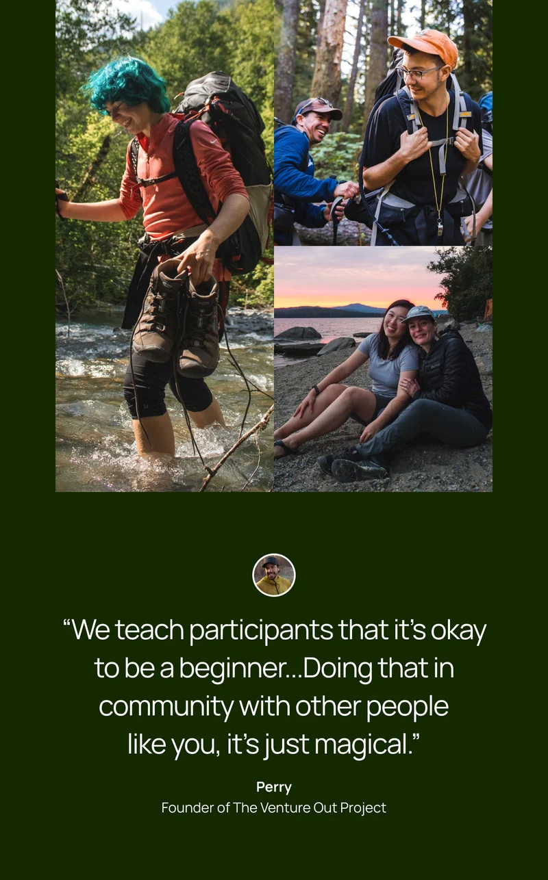 Quote from Perry of The Venture Out Project
