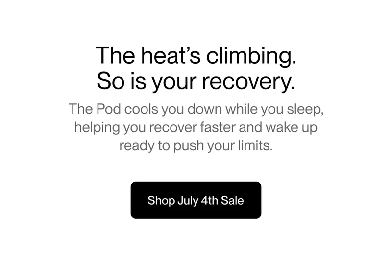 The heat’s climbing.  So is your recovery.