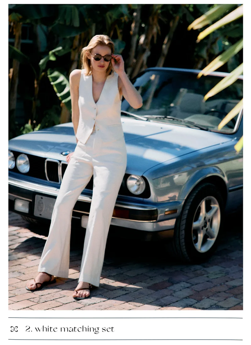 2. white matching set