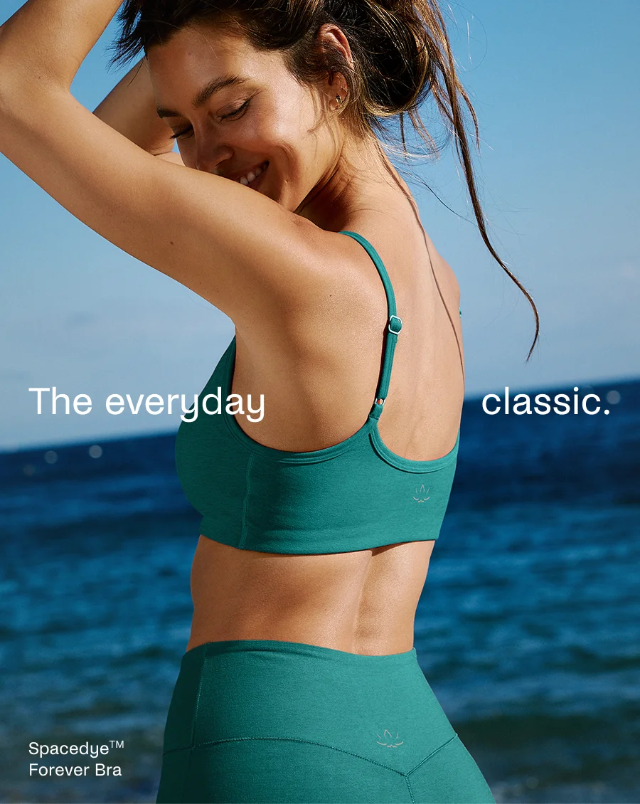 Spacedye™ Forever Bra in Teal Sea Heather