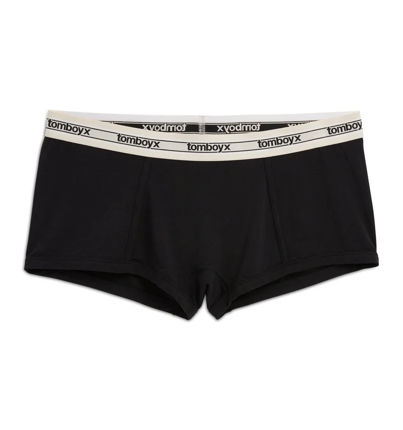 Image of Boy Shorts - TENCEL™  Modal Retro Black