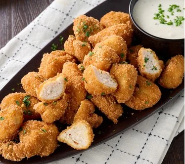 Pork King Good (4) 1lb Bags Pork Rind Breaded Chicken Nuggets
