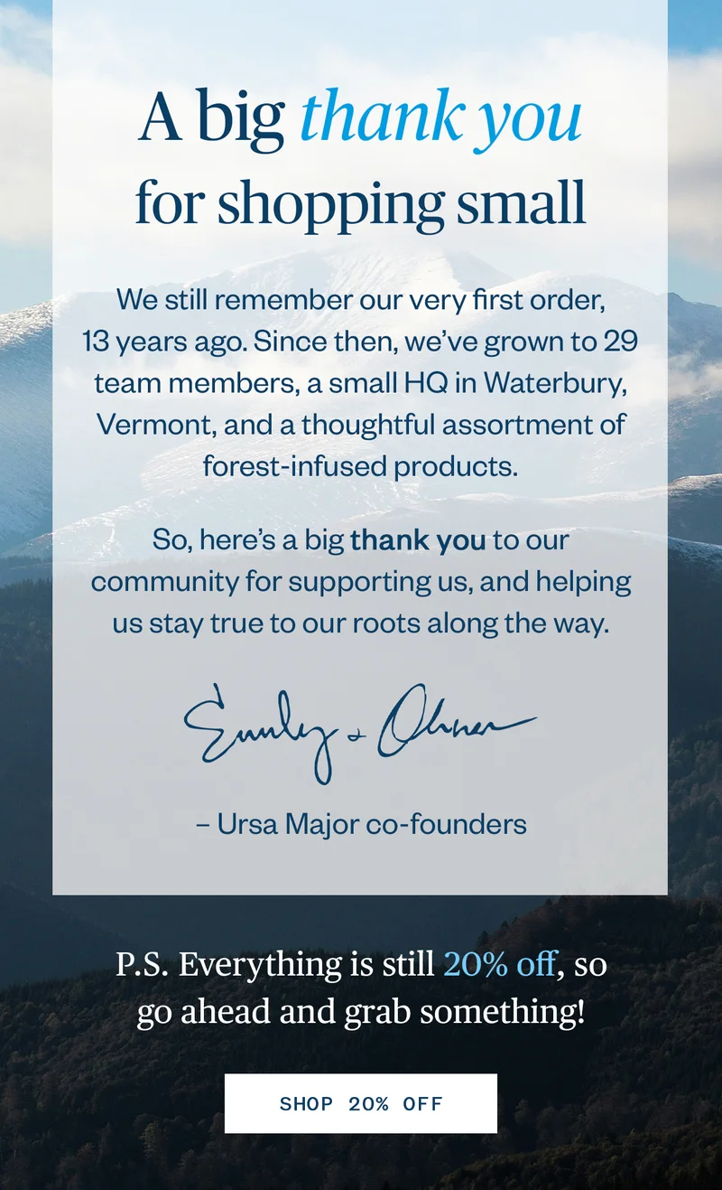 Note from founders