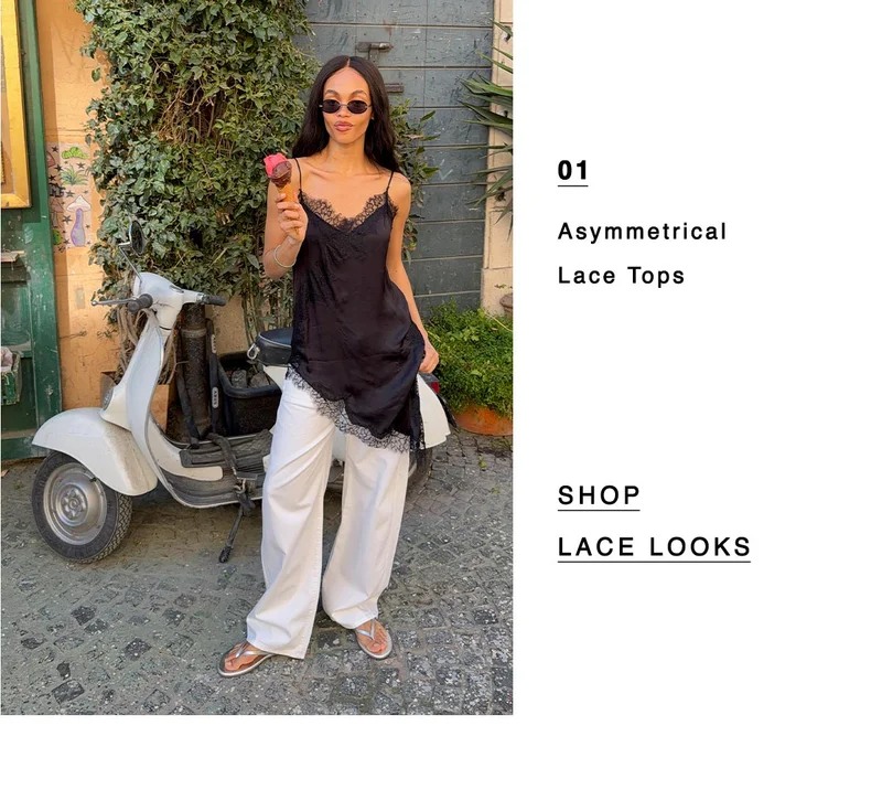 01 asymmetrical lace tops, shop lace looks