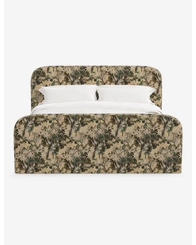 Nabiha Bed With Footboard-Jade Tapestry / Queen