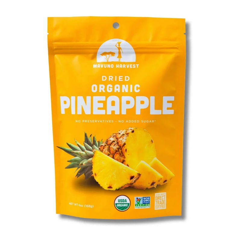 Organic Dried Pineapple, 6 Oz