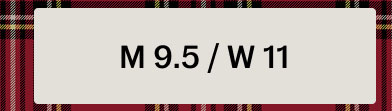 B 9.5 / W 11