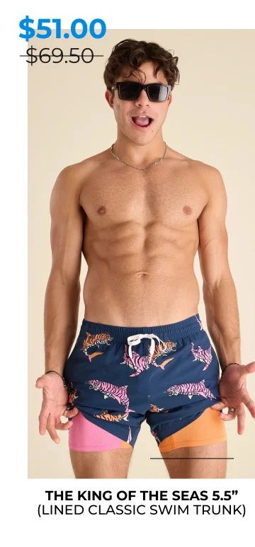 Lined Classic Swim Trunk: The King Of The Seas 55"