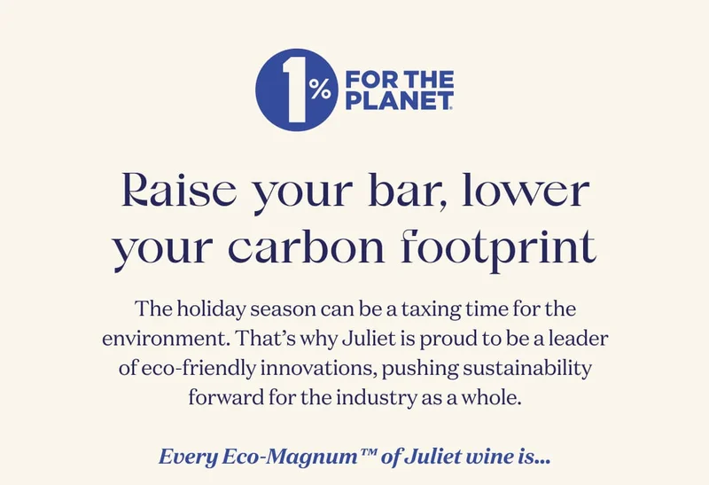 1% For The Planet | Raise your bar, lower your carbon footprint