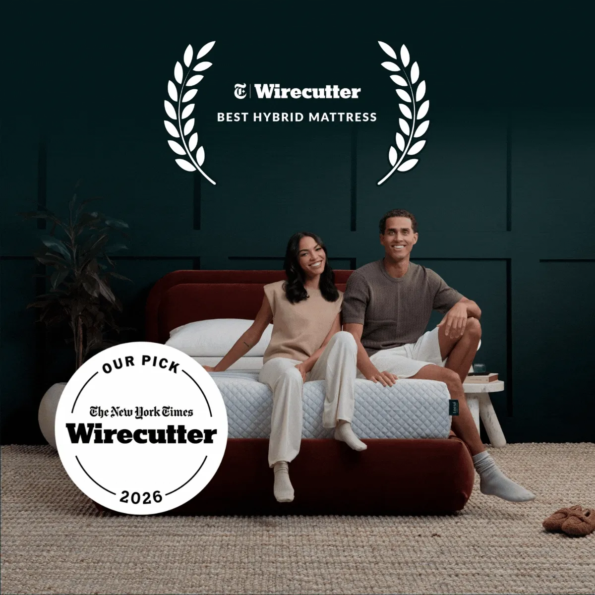 Up to $1,100 off* the Sapira, Wirecutter’s pick for Best Hybrid Mattress
